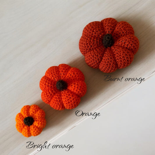 Set of Crochet Pumpkins