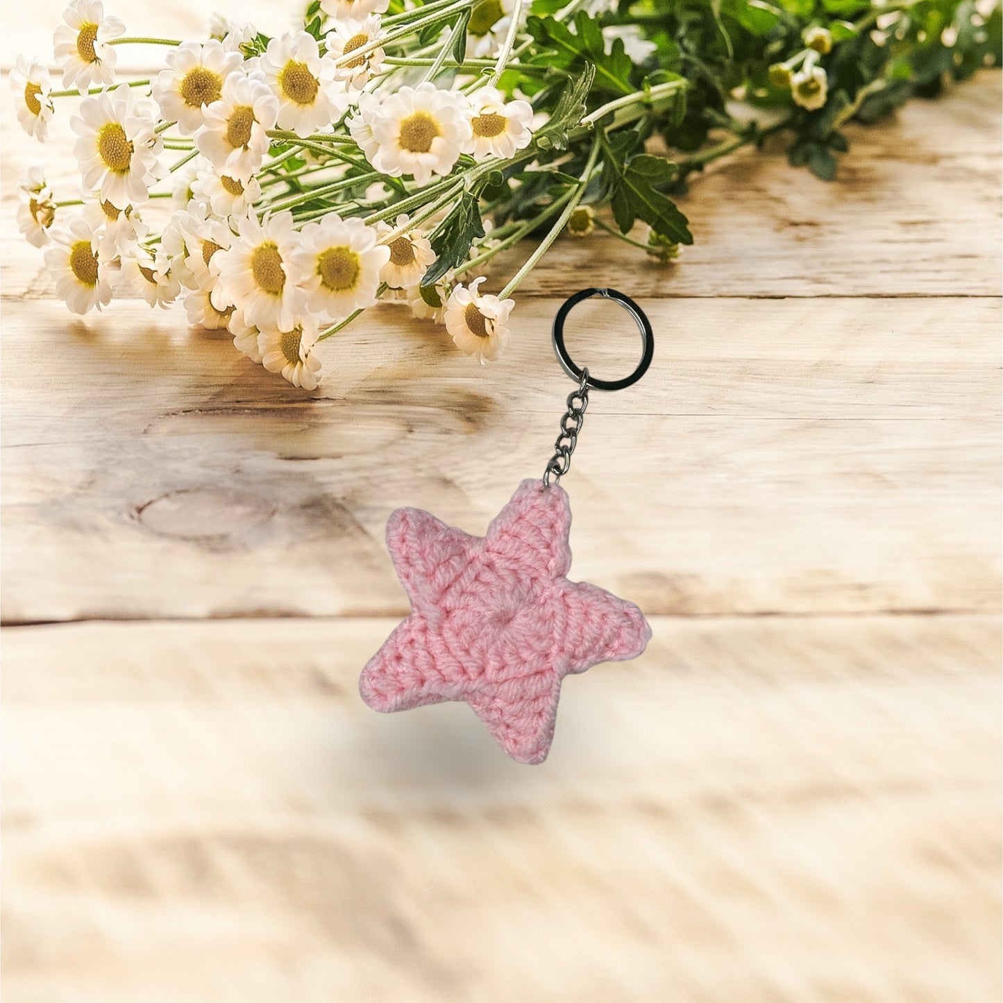 Crochet Star Keyring