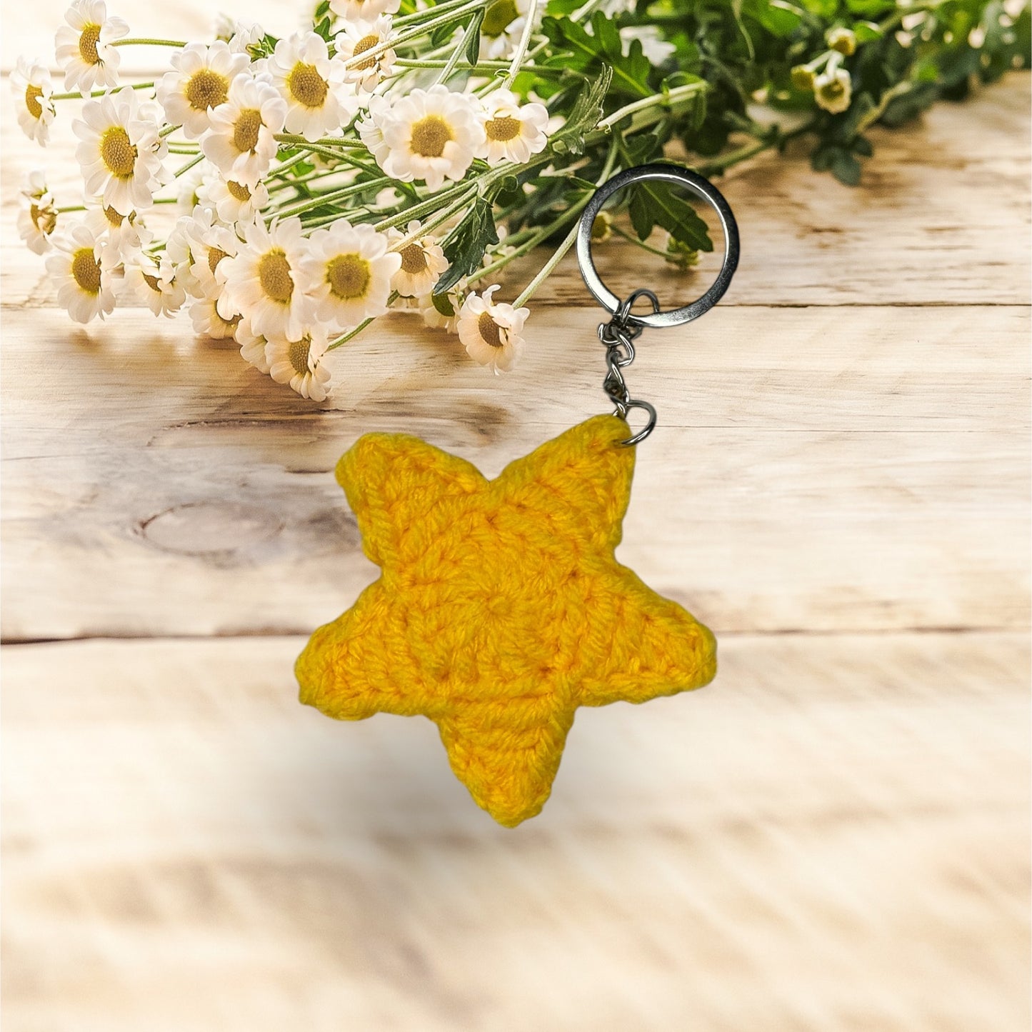 Crochet Star Keyring